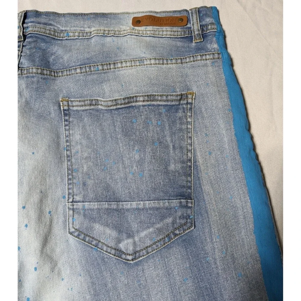 EVOLUTION IN DESIGN Men 44 Cotton Stretch Painter Splatter 13